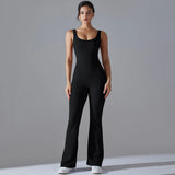 Sexy Back V Jumpsuit Gym Set Women Training Yoga Suit Sportswear Women Sports Jumpsuit Fitness Rompers Stretch Workout Bodysuits