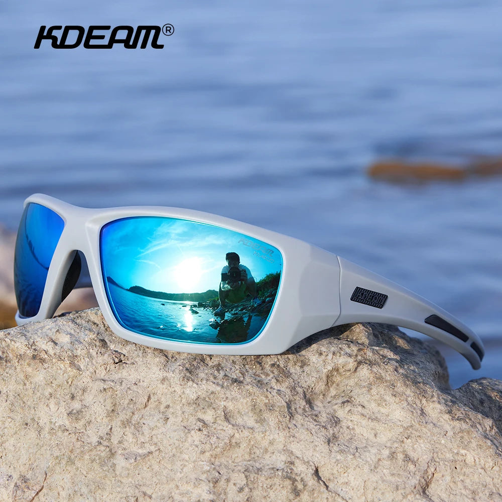 KDEAM Men's Polarized Cycling Sunglasses – TR90 Frame