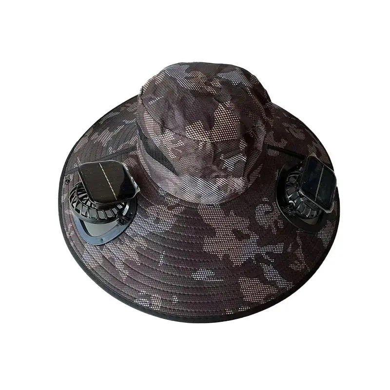 Solar-Powered Cooling Bucket Hat | UPF 50+ Wide Brim