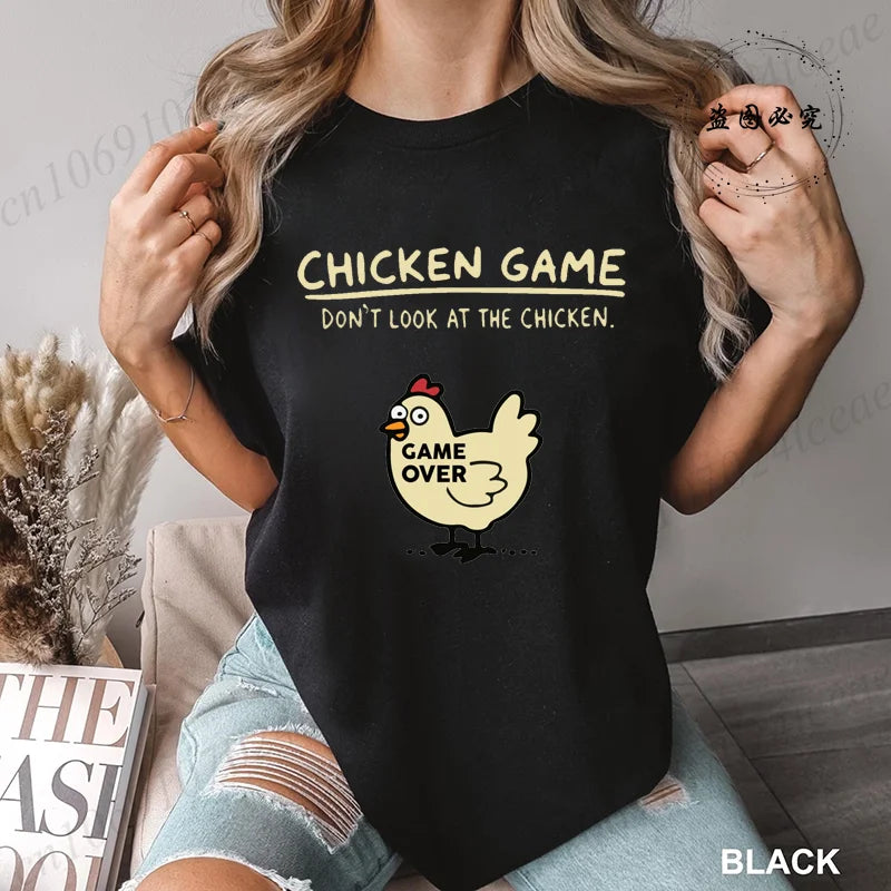 Chicken Game Graphic Tee – Funny Unisex T-Shirt