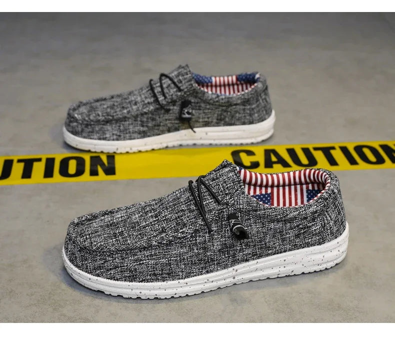 Men Casual Shoes Slip on Canvas Loafers Comfortable Walking Flats for Man Non Slip Soft Moccasins Sneakers Summer loafers