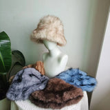 Women's Faux Fur Winter Bucket Hat