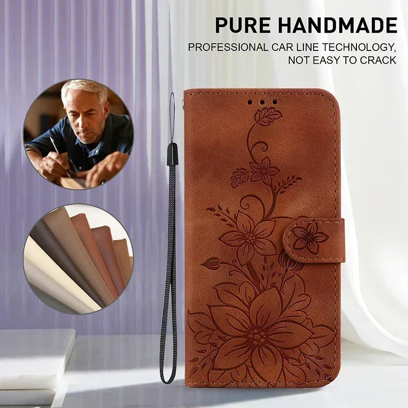 Motorola Moto Magnetic Faux Leather Wallet Phone Case