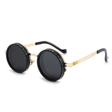 New Adjustable 1-9 Sunglasses Punk Polarized Sun Glasses Men Women Round ND Filter Lenses Retro Fishing Eyeglasses Shades