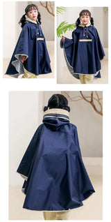 Kids' Cloak-Style Waterproof Poncho Raincoat