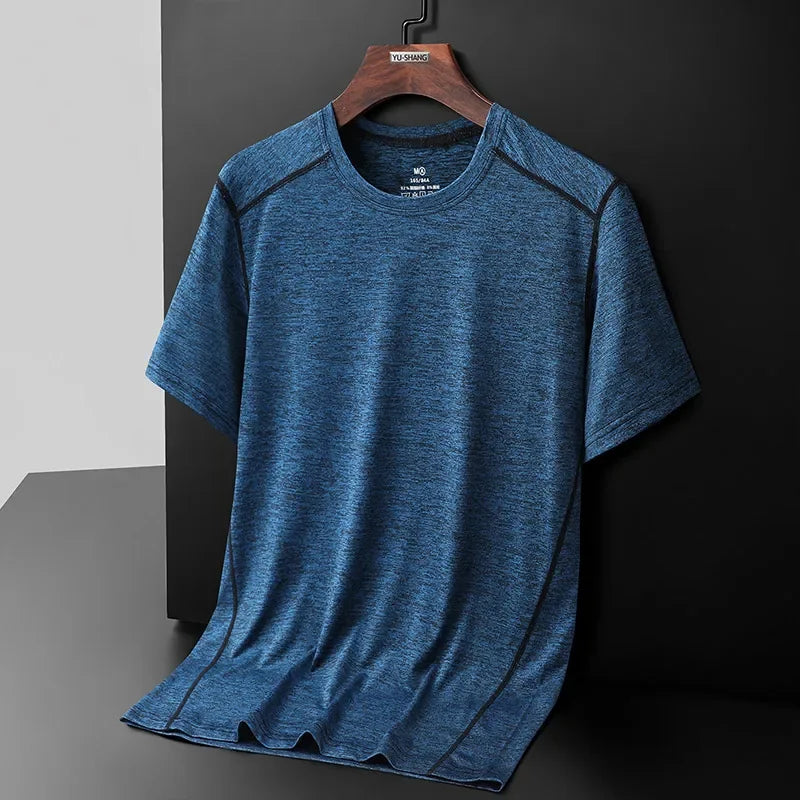 Men and Women's Breathable Camping Tee Shirt, Basic Sports Tops, Male and Female T-Shirts, Drop Shipping, Size Up to 8XL, Summer