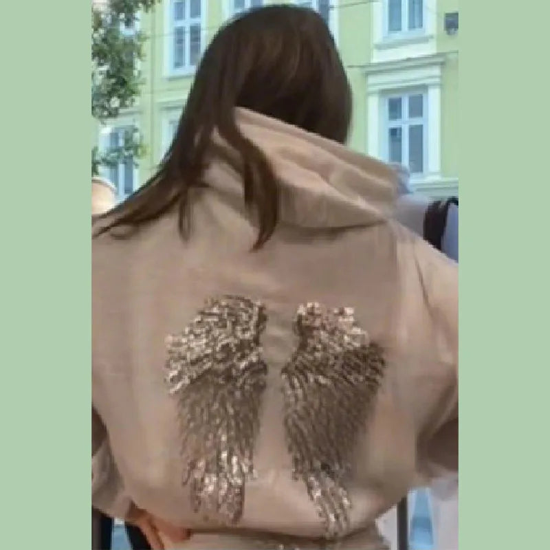 Women's Sequined Wing Hoodie