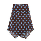 Polka Dot Printed Midi Skirts Two Piece Sets for Women 2026 Summer Chic Scarf Halter Top Suits Beach Woman 2 Piece Outfits