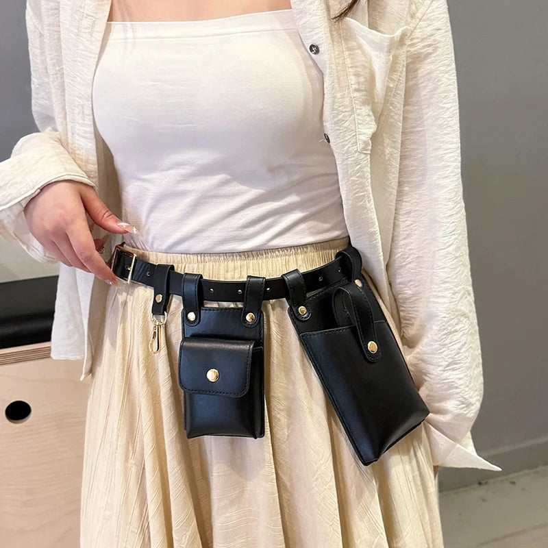 Designer Women Waist Bag 2024 summer Belt bag Phone Pack Trend Candy color Leather Shoulder Crossbody Chest Bags Lady Fanny Pack