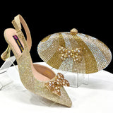 Venus Chan Pointed-Toe Heels & Handbag Set for Women