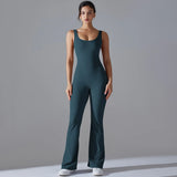 Sexy Back V Jumpsuit Gym Set Women Training Yoga Suit Sportswear Women Sports Jumpsuit Fitness Rompers Stretch Workout Bodysuits