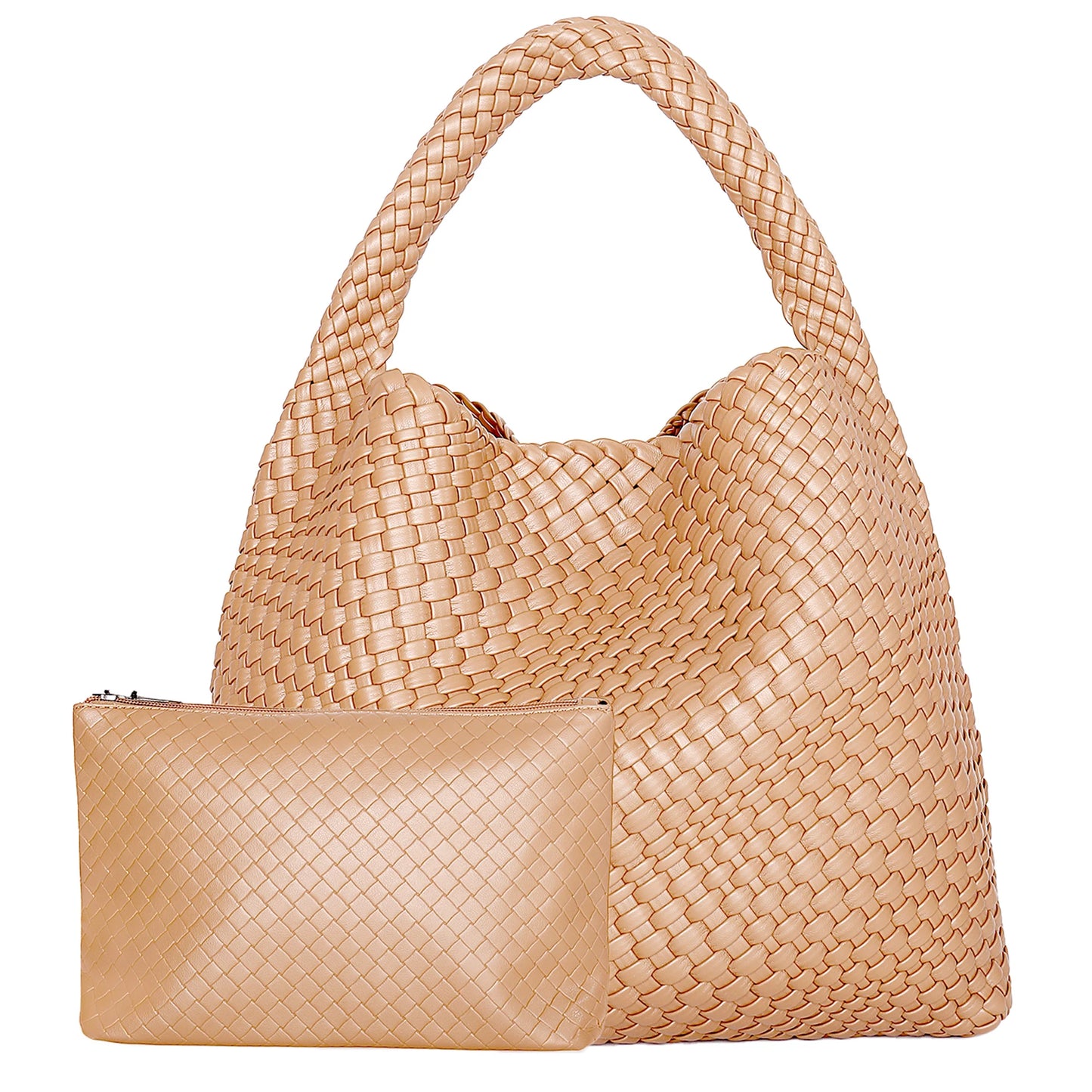 Hand-Woven Leather Tote & Shopper