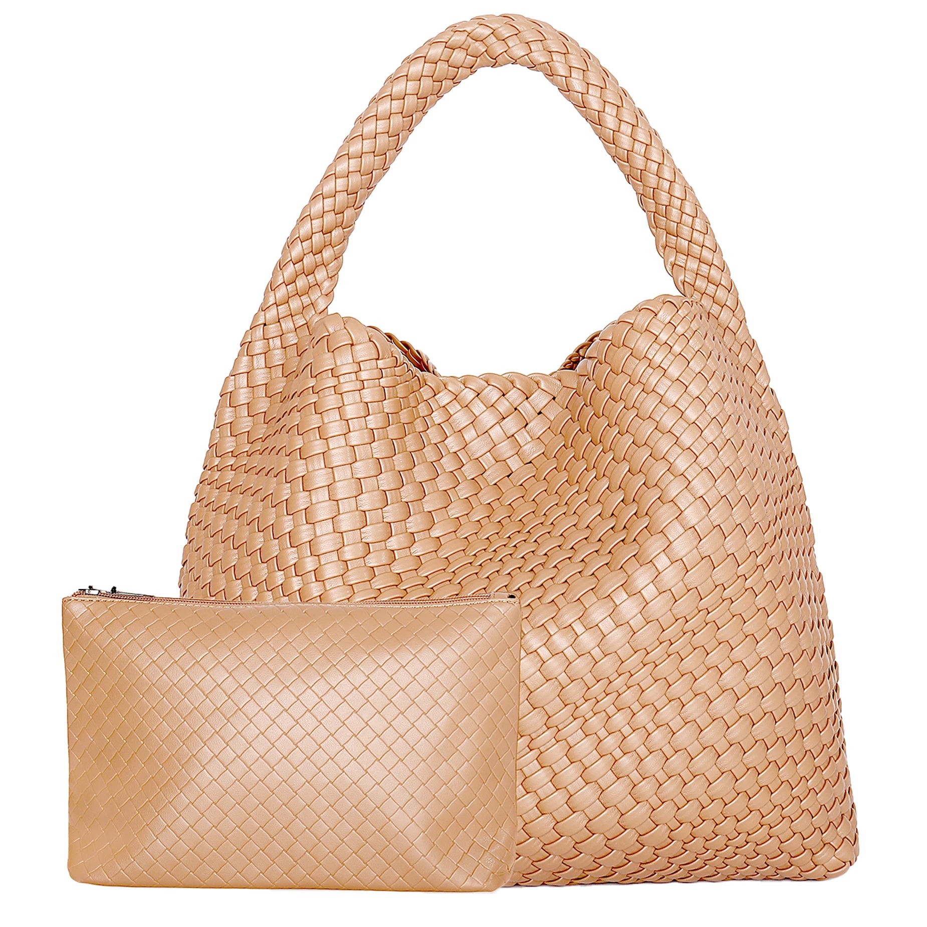 Hand-Woven Leather Tote & Shopper