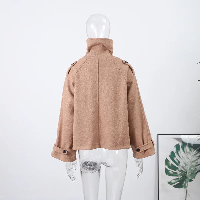 Women's Stand Collar Zip Jacket – Autumn/Winter