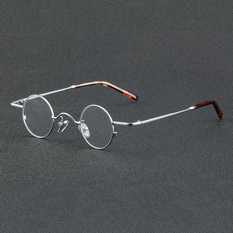 56948 Top Quality Retro Pure Titanium Glasses Frame Lady Trend Small Size Round Optical Eyeglass Frame Men Fashion Clear Eyewear