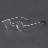 56948 Top Quality Retro Pure Titanium Glasses Frame Lady Trend Small Size Round Optical Eyeglass Frame Men Fashion Clear Eyewear