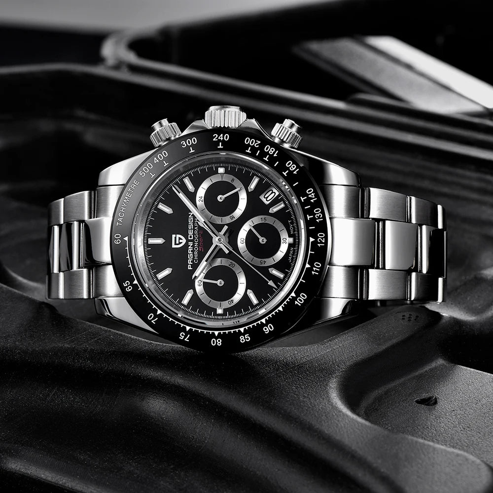 PAGANI DESIGN 2026 New Sports Chronograph Top waterproof Luxury Quartz Watch For Men Sapphire crystal Automatic Date Wrist watch