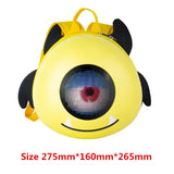 LED Motorcycle Rider Backpack Eyes Glow pattern carbon fiber texture helmet locomotive backpack school bag Moto Laptop backpack