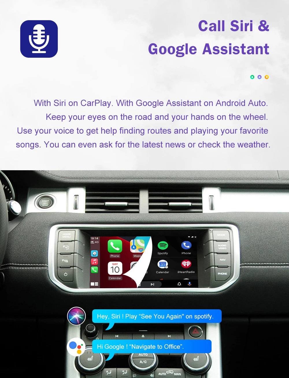 Wireless CarPlay & Android Auto for Land Rover & Jaguar