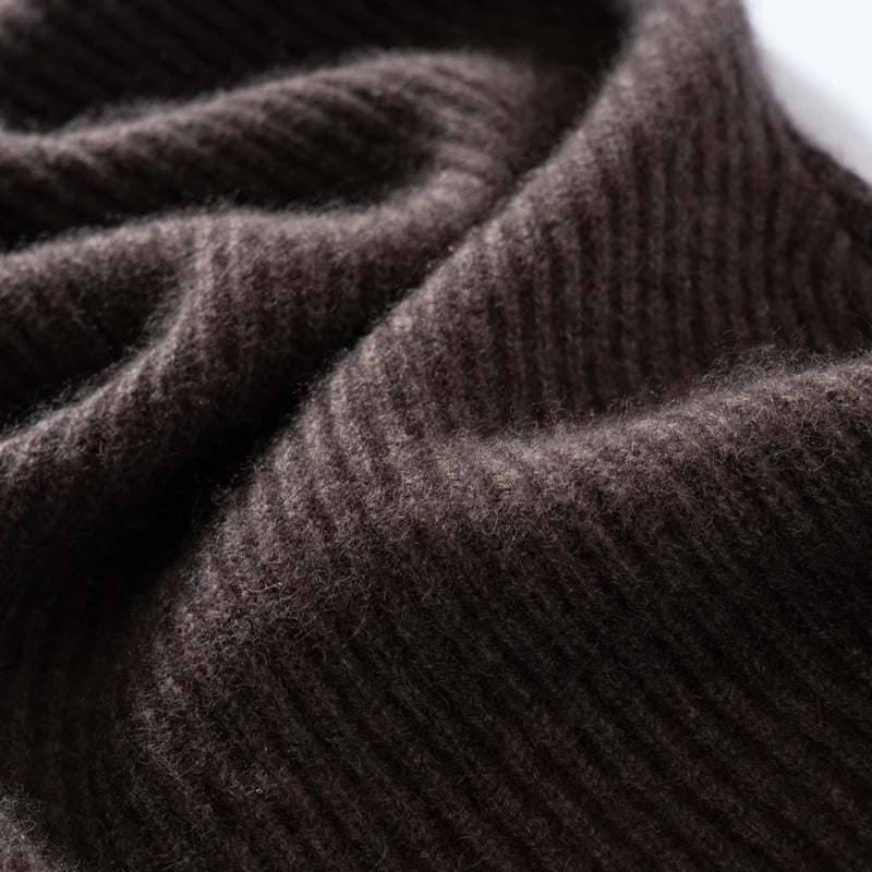 Women's Pure Cashmere Knit Beanie & Scarf Hat