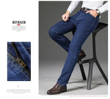 Men's Fleece-Lined Stretch Straight-Leg Jeans