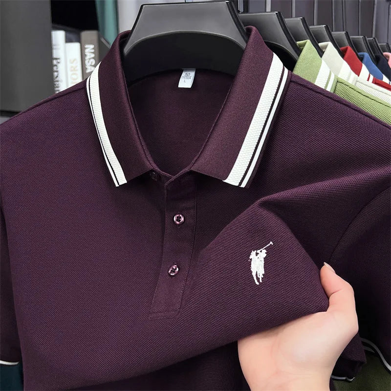 Men's Premium Cotton Polo Shirt | Embroidered Classic Fit