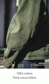 Swedish Dispatch Rider Jacket – Men's Vintage Canvas Coat