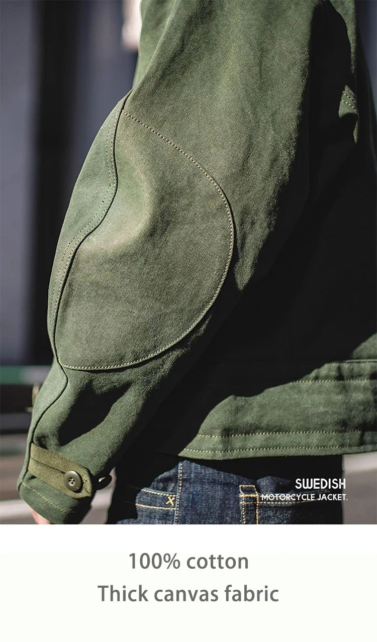 Swedish Dispatch Rider Jacket – Men's Vintage Canvas Coat