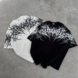 Y2K Cyberpunk Gothic Graphic Tee