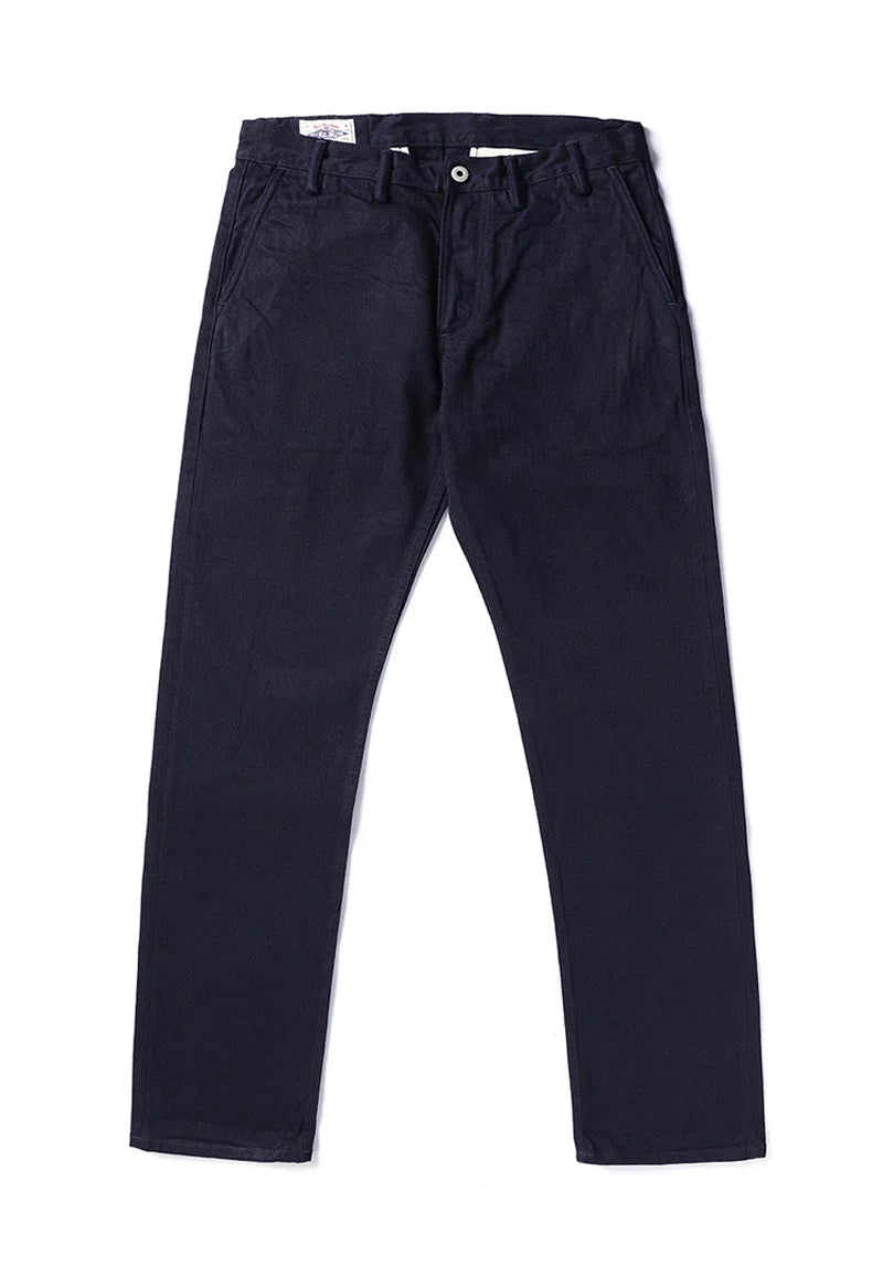 Red Tornado Officer Trousers – 14oz Indigo Selvedge Denim