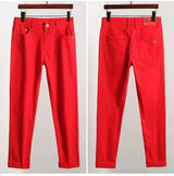 Men's Colorful Stretch Denim Jeans | Slim Fit