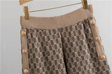 Elegant 3-Piece Geometric Knit Set – USA Made Quality