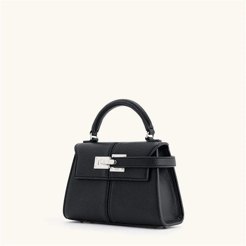 Elise Designer Tote – Premium Denim Blue Genuine Leather Crossbody Bag