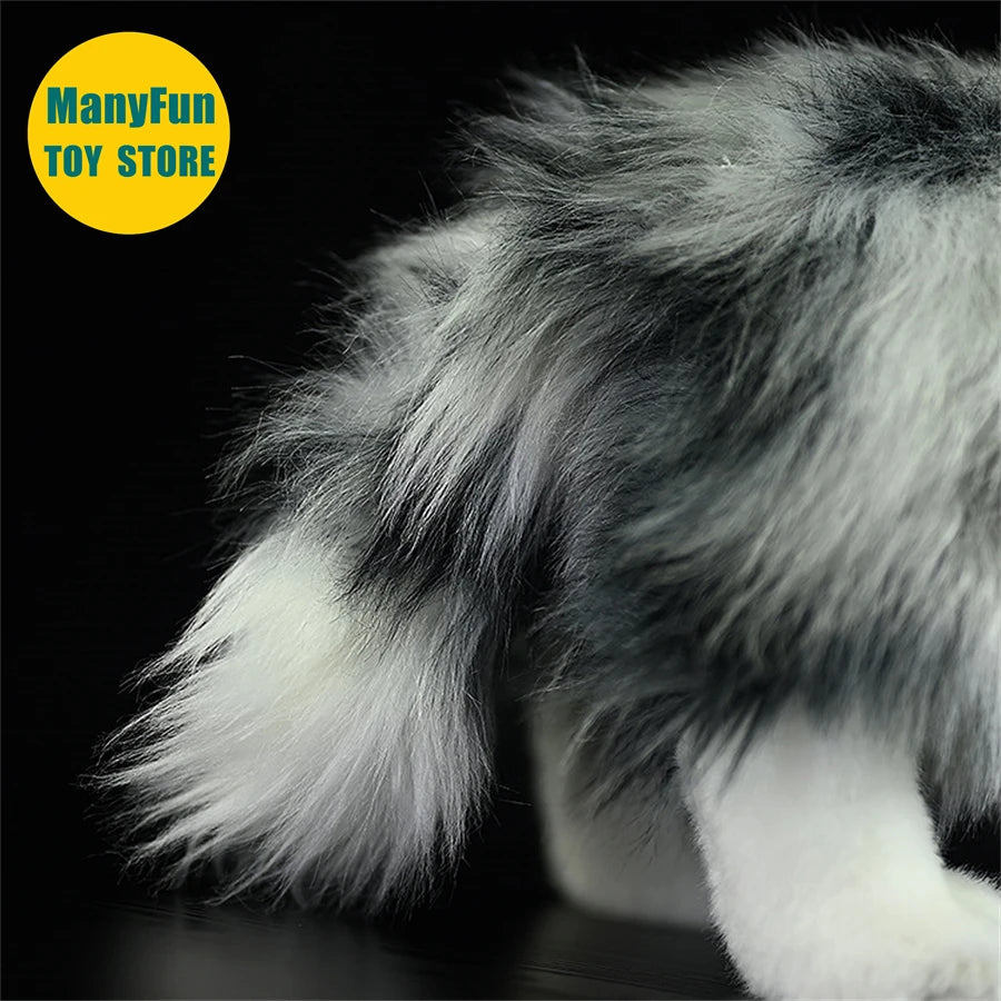 Border Collie High Fidelity Anime Cute Plushie Sheep Dog Plush Toys Lifelike Animals Simulation Stuffed Doll Kawai Toy Gifts