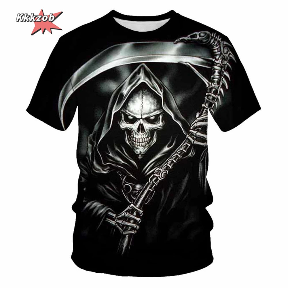 Men's Skull Beer Graphic T-Shirt