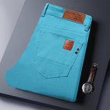 Men's Elastic Colorful Straight-Fit Jeans | Spring Autumn