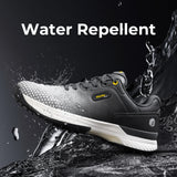 FitVille Wide Men's Golf Shoes Non-Slip Wear-Resistant Comfortable Pickleball Sports Shoes Suitable for Swollen Feet Relieve Toe