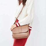Wholesale Women Suede Bag Female Retro Frosted Cowhide Split Leather Armpit Shoulder Bag Lady Handbag Trendy Crossbody Messenger