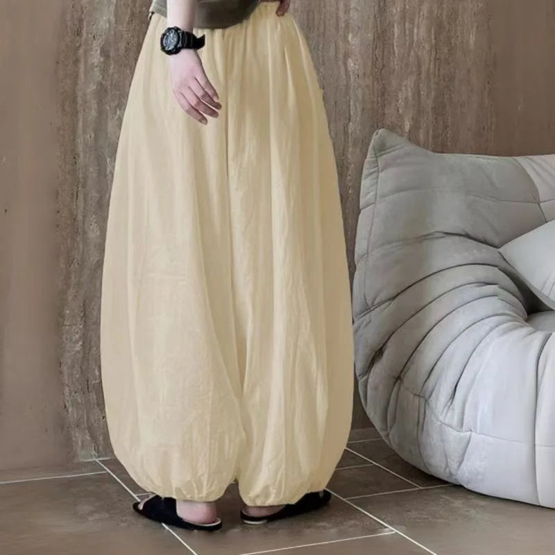 Women's High-Waist Loose Lantern Pants