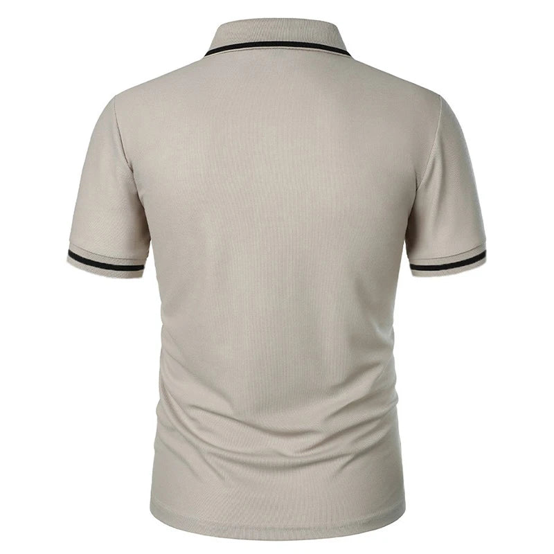 Men's Short Sleeve Knit Polo Shirt