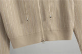 2025 new women's Knitted Cardigan High Waisted Buttocks Wrapped  Skirt 2 Piece Suits Luxury Hot Diamond Fashion Sets