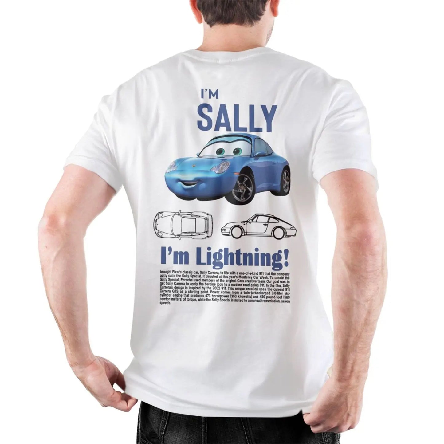 Men Sally I'm Lightning Cars T Shirts Lightning McQueen Graphic Tee