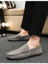 2026 Casual Men's Shoes Versatile Comfortable Work Shoes Driving Loafers Black, Grey, Khaki Three-Colour