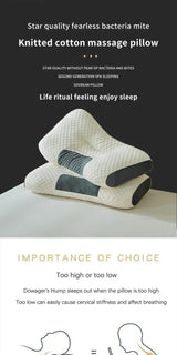 Spa Massage Pillow Washable Non-Collapse Cervical Support Pillow Core Home Pin Gift Pillow
