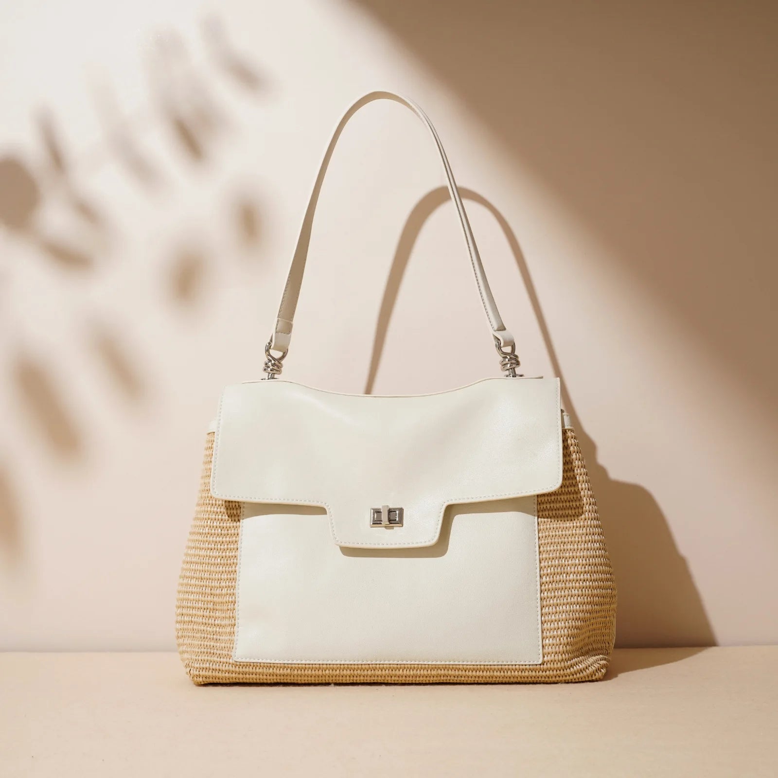 Summer 2026 Women's Raffia Woven Tote Bag Split Leather Crossbody Straw Messenger Bag Grass Weaving Shoulder Bag for Ladies New