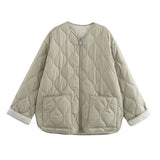 Casual Full-Zip Cotton Jacket – Autumn/Winter Fashion Coat with Curled Edge