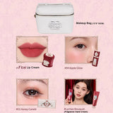 Flower Knows Strawberry Cupid Professional Makeup Set For Women Full Kit Gift Box Eyeshadow Lip Cream Blush Compact Powder Sets