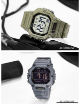 Casio Men’s Sport Digital Watch | 100M Water Resistant & Multi-Time Zone | AE-1600H-1A