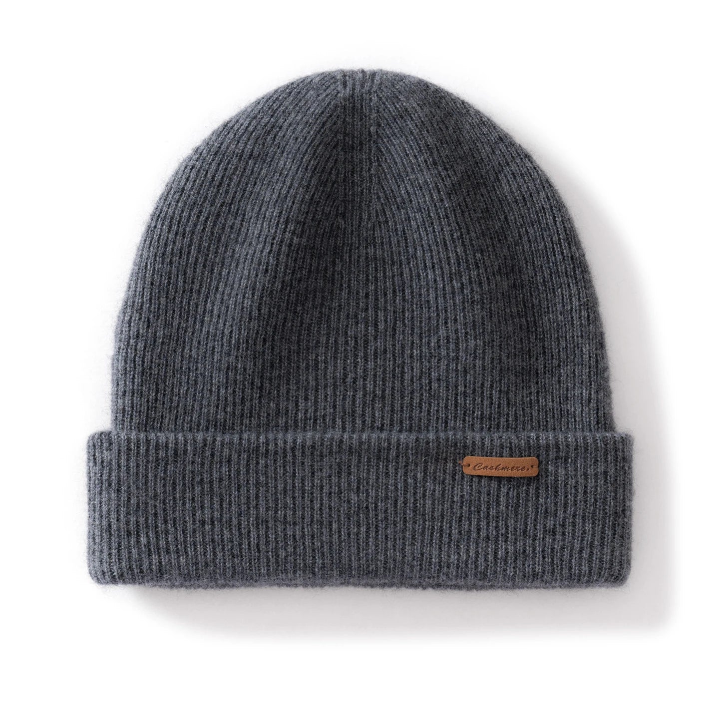 100% Cashmere Beanie Hat – Unisex Knit Winter Cap