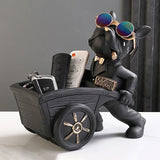 Dog Statue Storage Box Animal Ornament Resin  Art Sculpture Figurine Home Decoration Home Decoration Study Ornament
